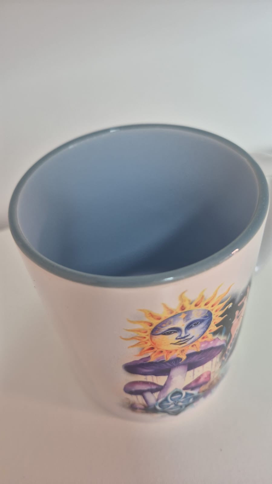 Taza bosque encantado con nudo de bruja - Varios colores a elegir (interior)