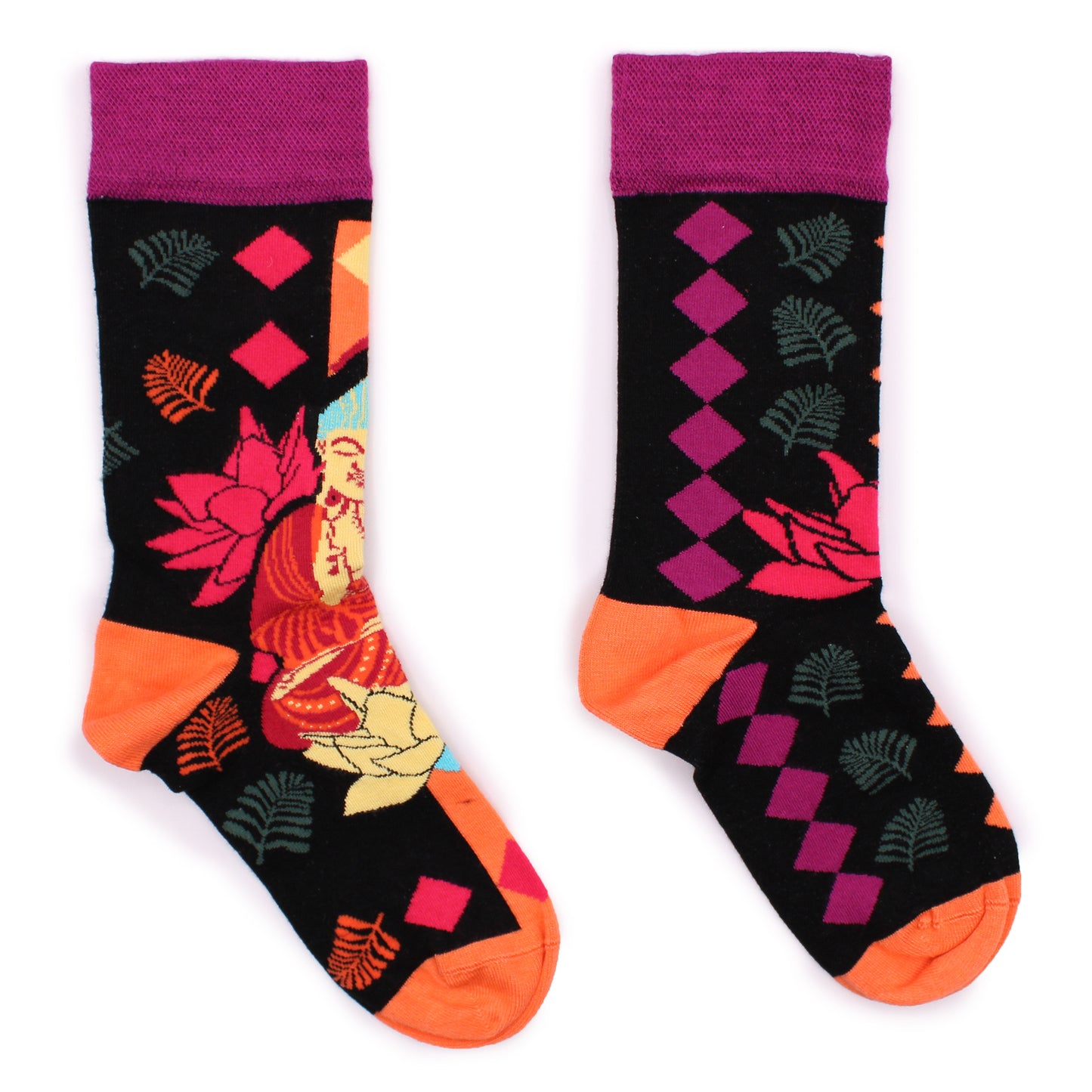 Calcetines Hop Hare Bamboo (S/M) - Buda Rosa y Flor de Loto