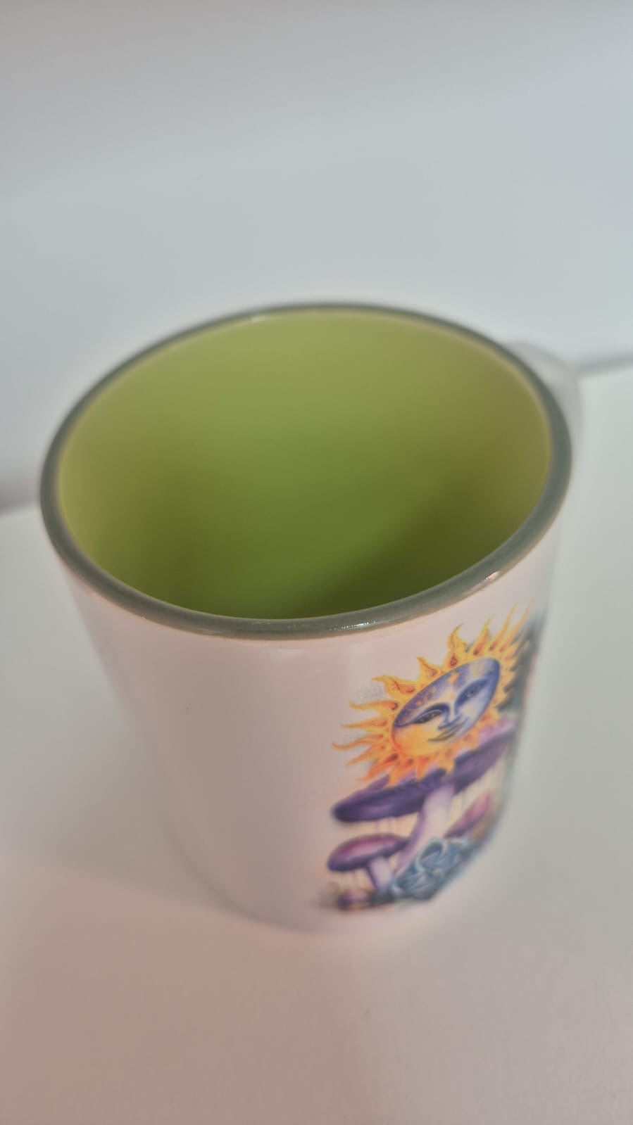 Taza bosque encantado con nudo de bruja - Varios colores a elegir (interior)