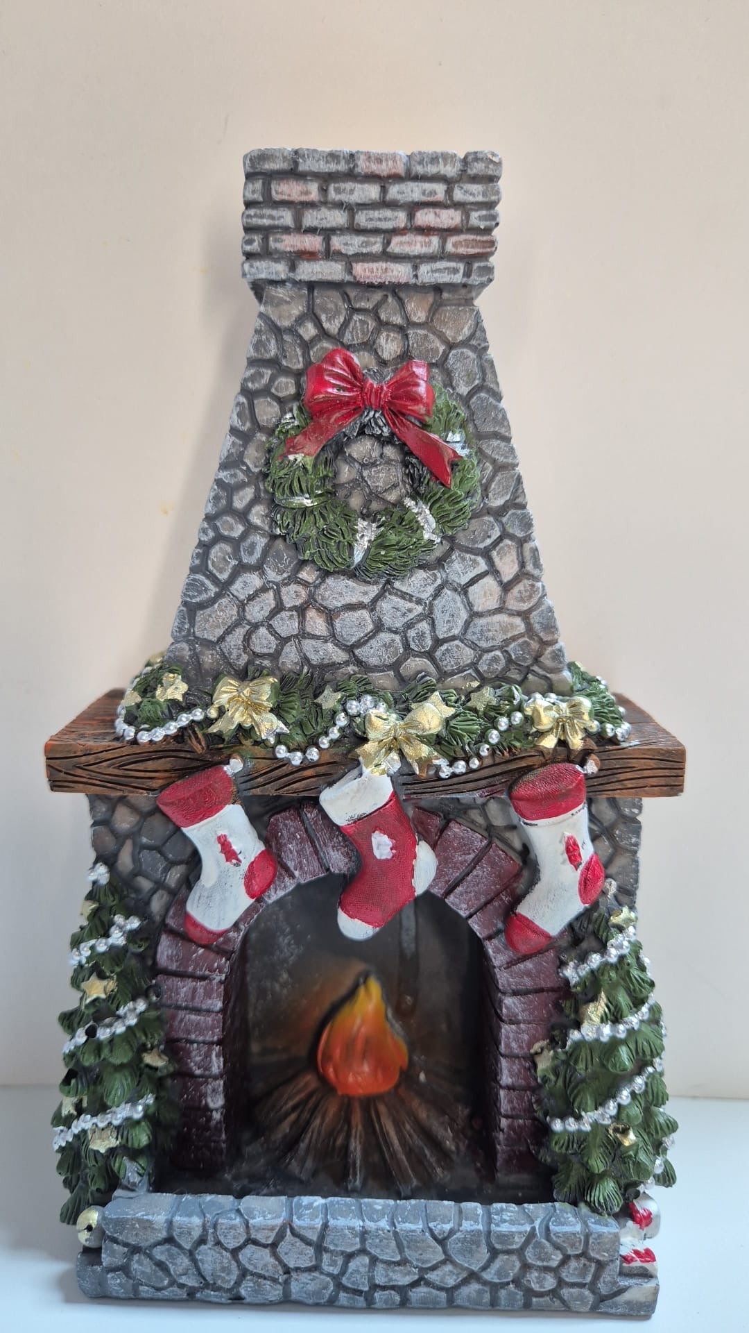 Quemador de incienso de reflujo chimenea de Navidad