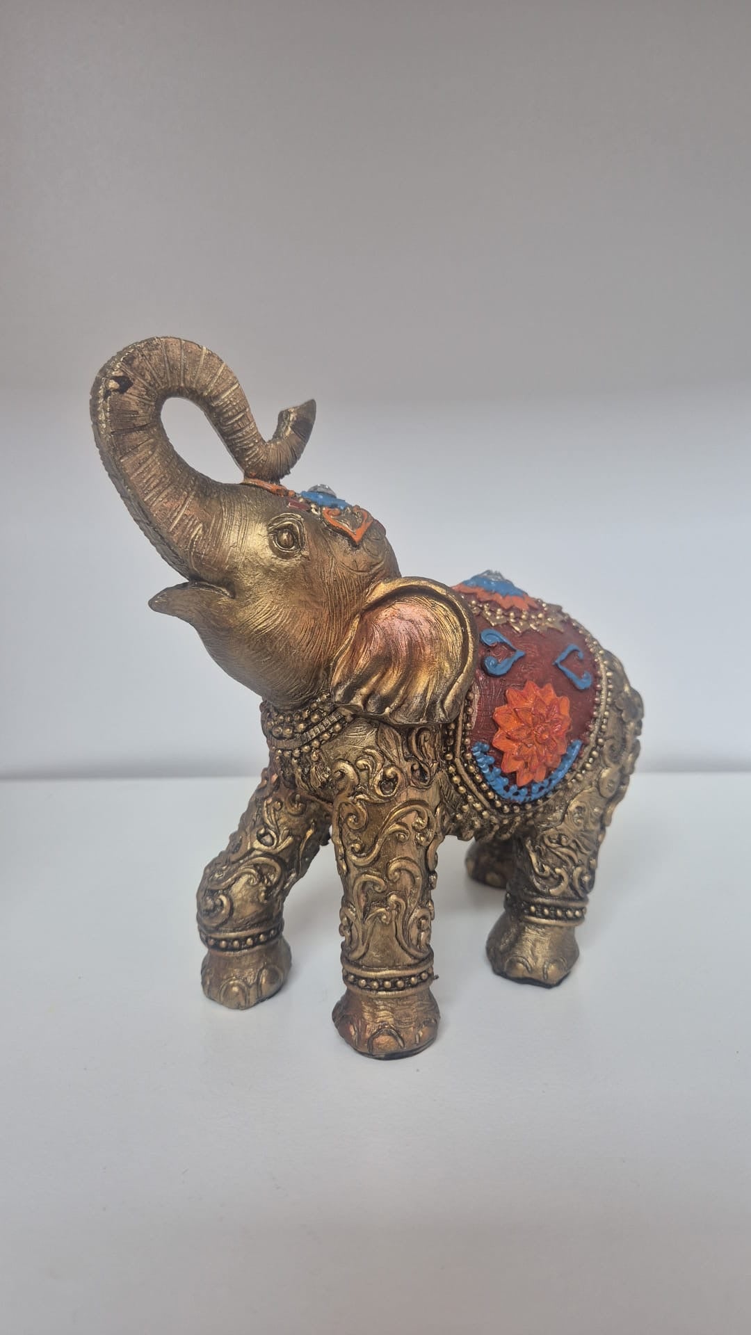 Figura - Elefante Dorado Brilhante