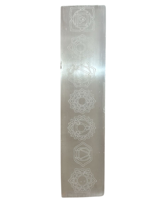 Selenite plate 7 chakras