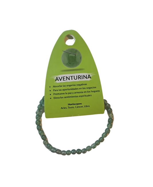 Pulsera aventurina verde  4mm