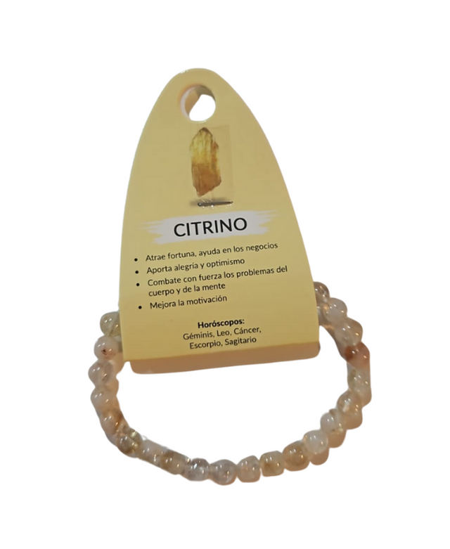 Pulsera citrino 6mm