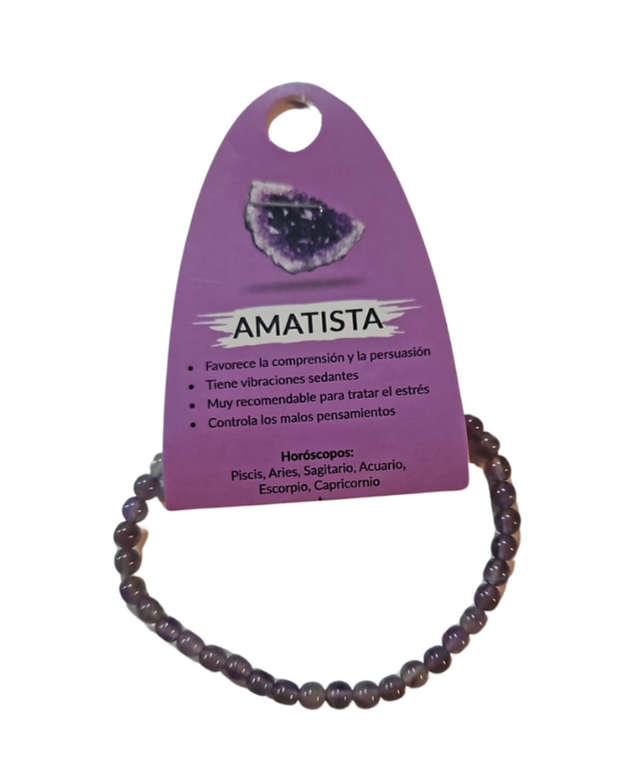 Pulsera amatista 4mm