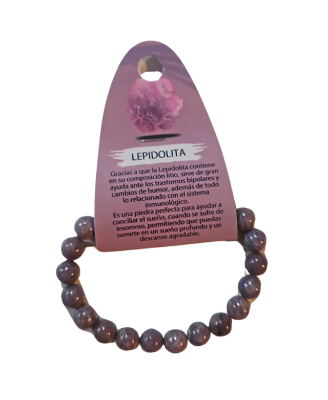 Lepidolite bracelet 8 mm