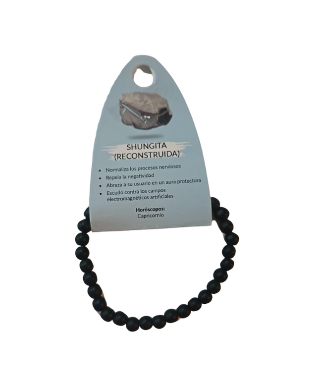 Reconstituted Shungite Bracelet 6mm