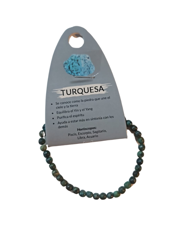 Pulsera turquesa 4mm