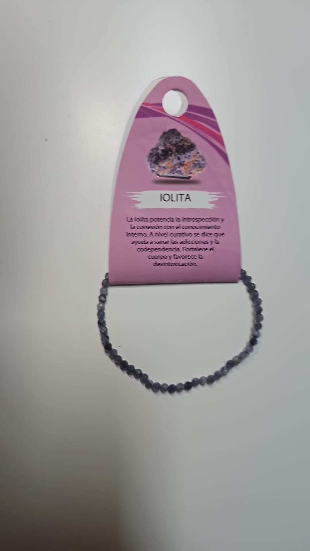 Pulsera Facetada Iolita 4mm