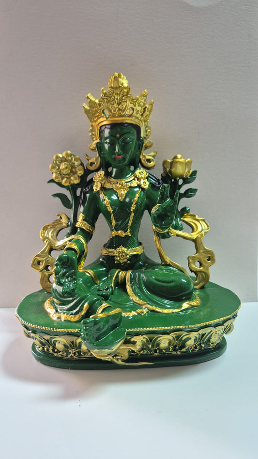 Figura - Diosa Tara Verde (Salud) - 14.50cm