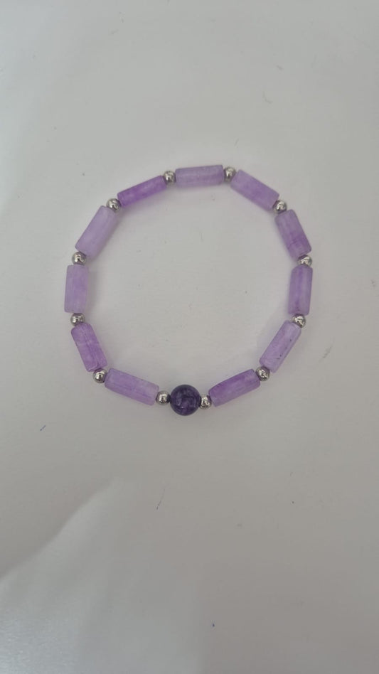 Pulsera - Amatista facetada