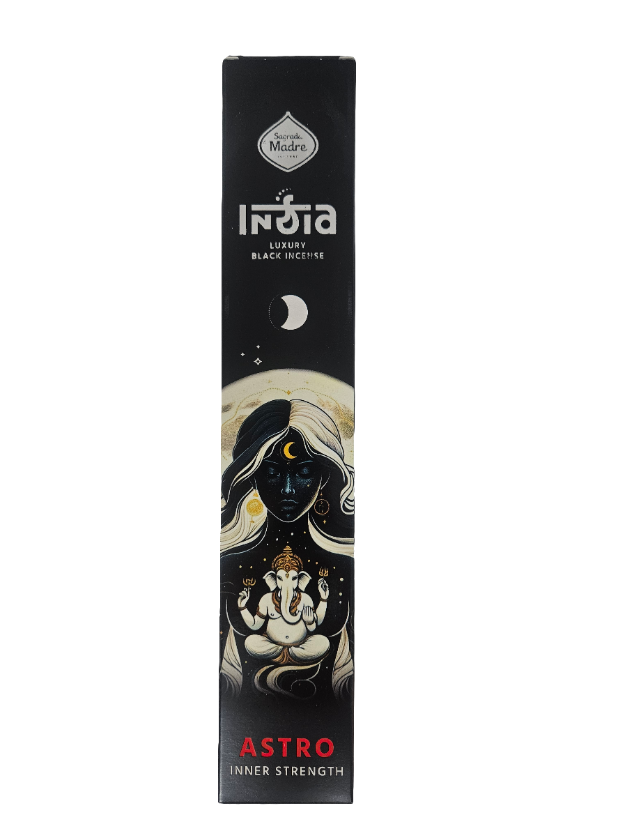 Incienso Varillas India Black Sagrada Madre - Aromas para Conexión y Crecimiento Espiritual