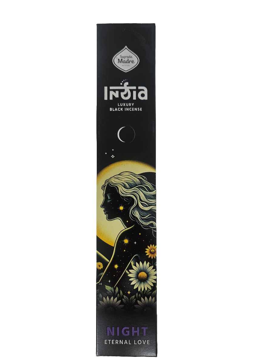 Incienso Varillas India Black Sagrada Madre - Aromas para Conexión y Crecimiento Espiritual