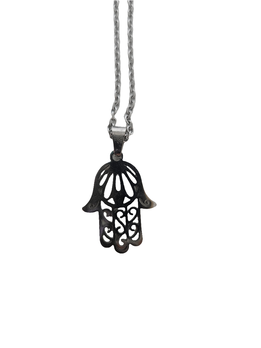 Fatima Hand Pendant - Silver Plated