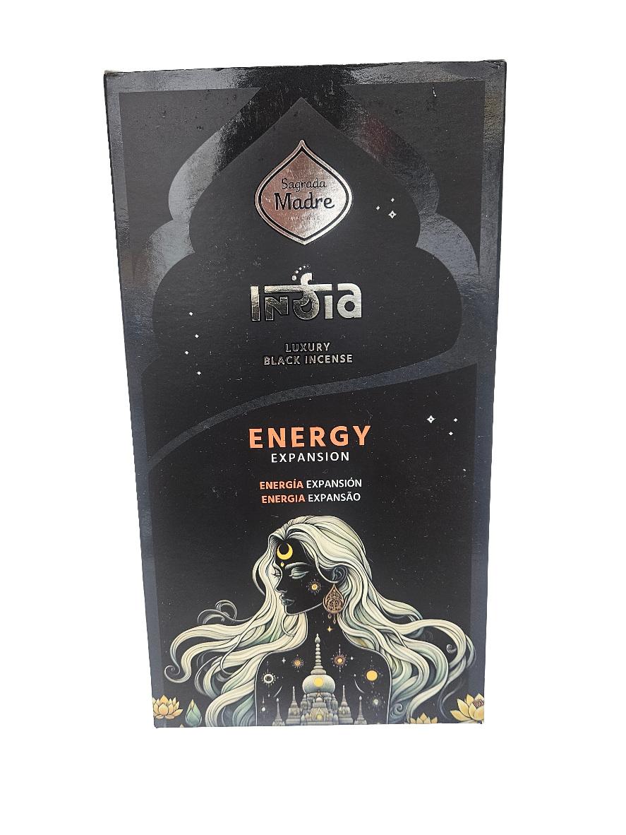 Incienso Varillas India Black Sagrada Madre - Aromas para Conexión y Crecimiento Espiritual