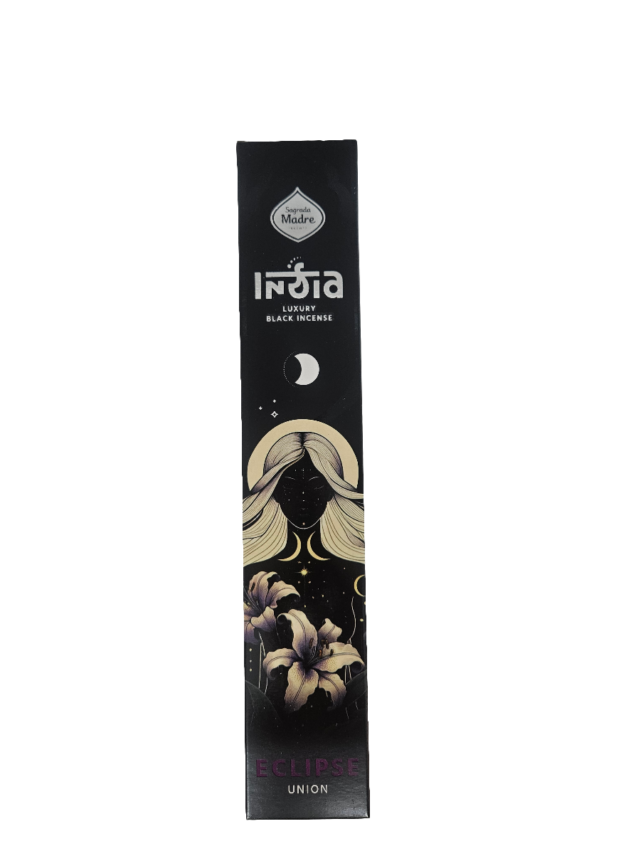 Incienso Varillas India Black Sagrada Madre - Aromas para Conexión y Crecimiento Espiritual