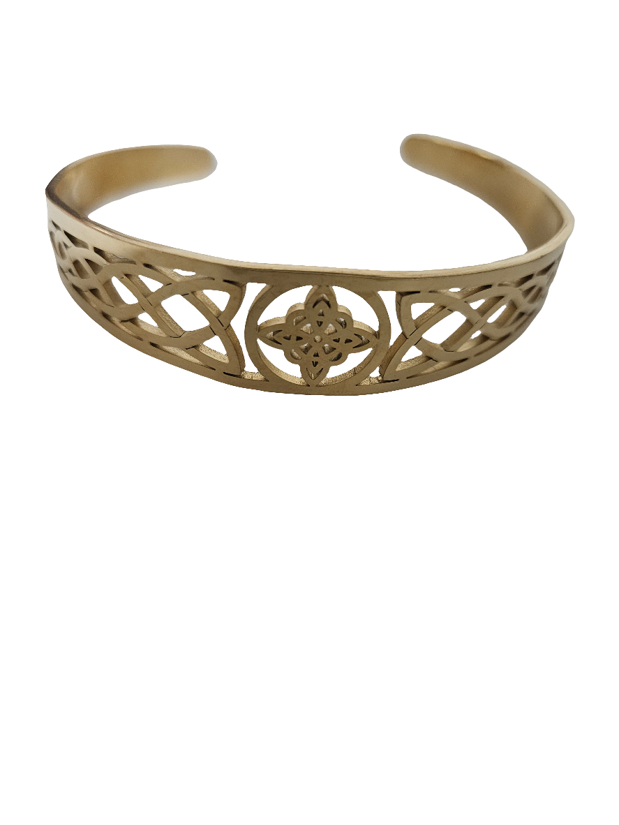 Brazalete Nudo de Bruja Plateado