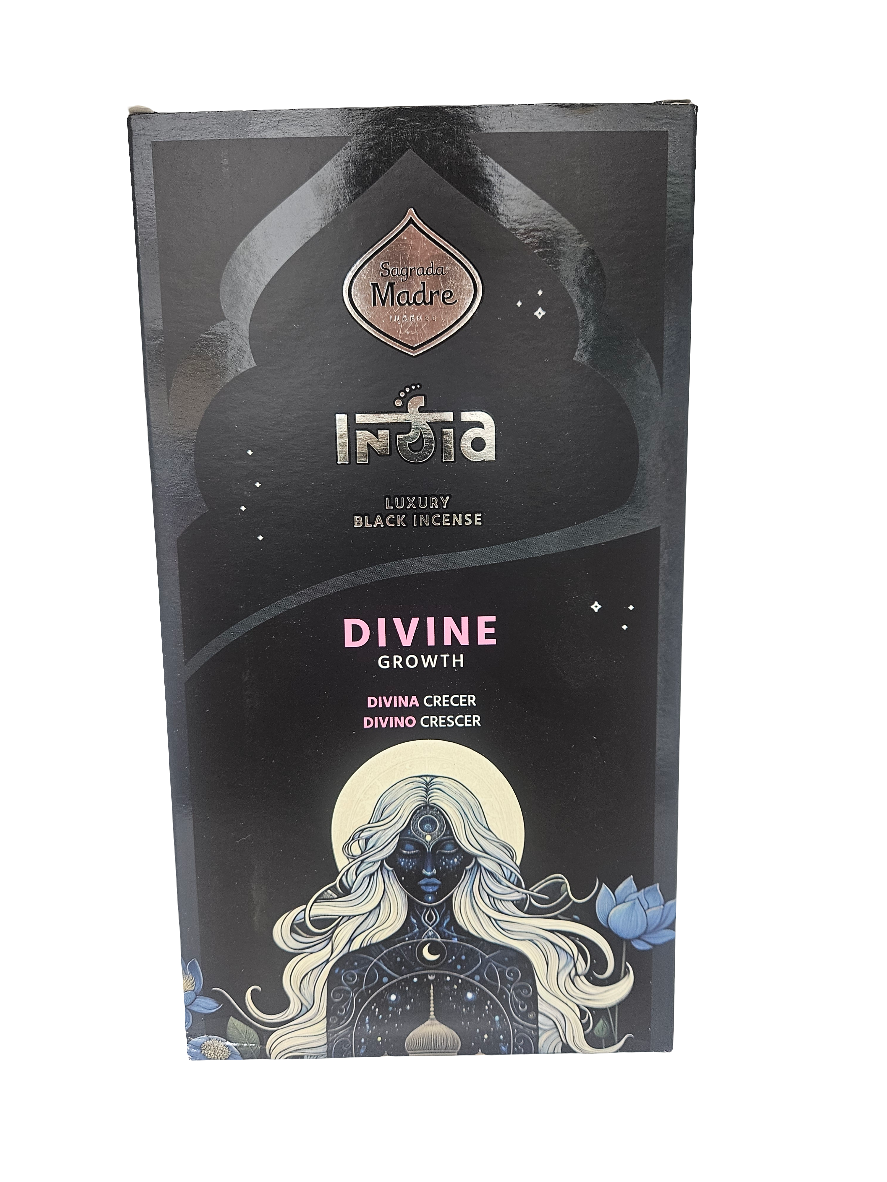 Incienso Varillas India Black Sagrada Madre - Aromas para Conexión y Crecimiento Espiritual