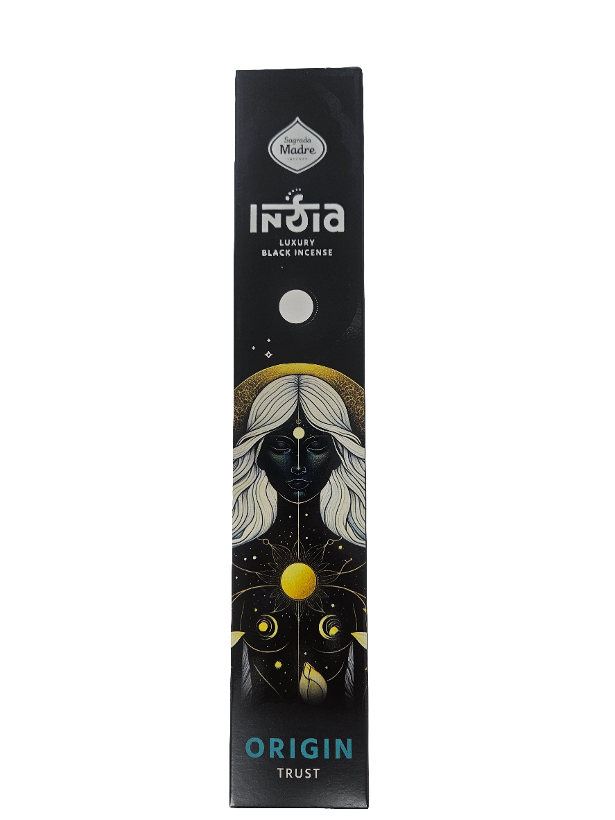 Incienso Varillas India Black Sagrada Madre - Aromas para Conexión y Crecimiento Espiritual